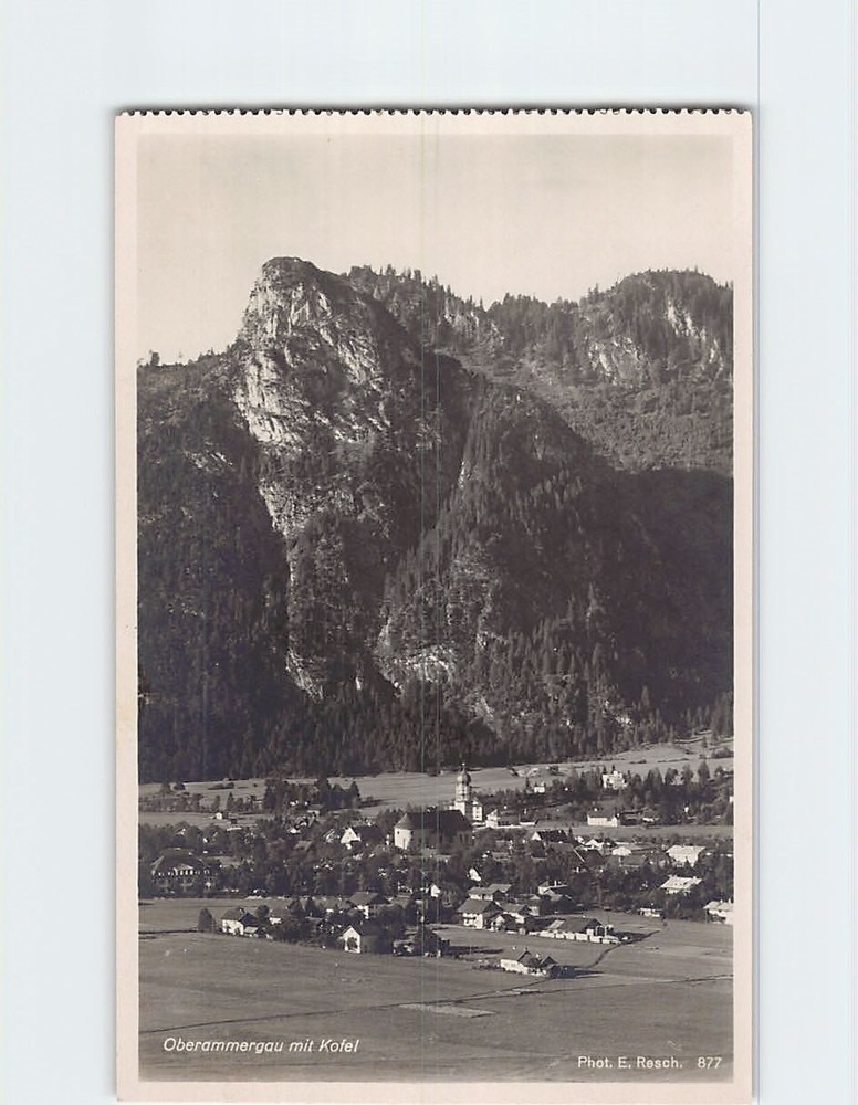 Postcard Oberammergau Kofel Germany