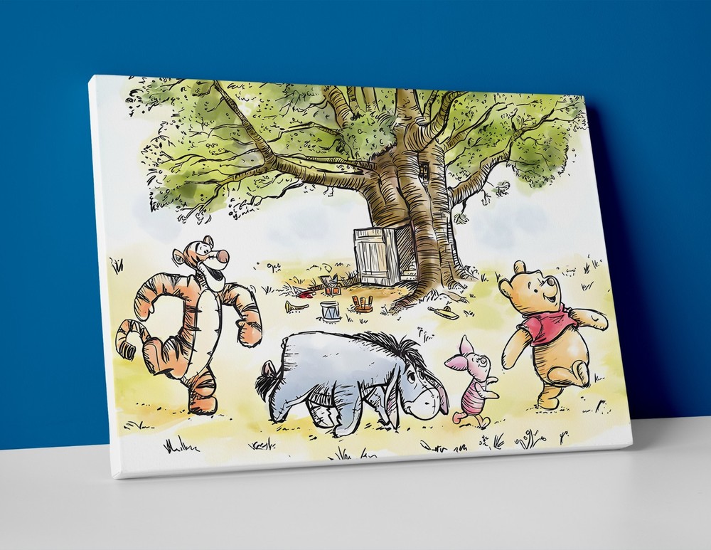 Winnie the Pooh Poster or Canvas - Winnie the Pooh Disney Character Wall Art