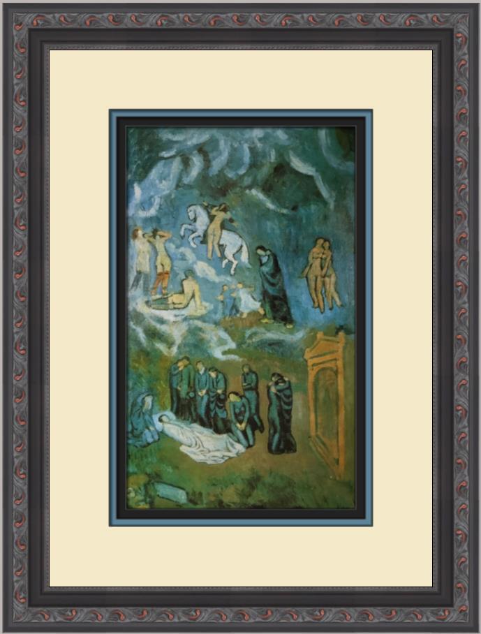 Pablo Picasso Evocation Custom Framed Print