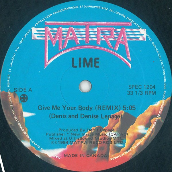 Lime - Give Me Your Body (Remix) / On The Grid  (12