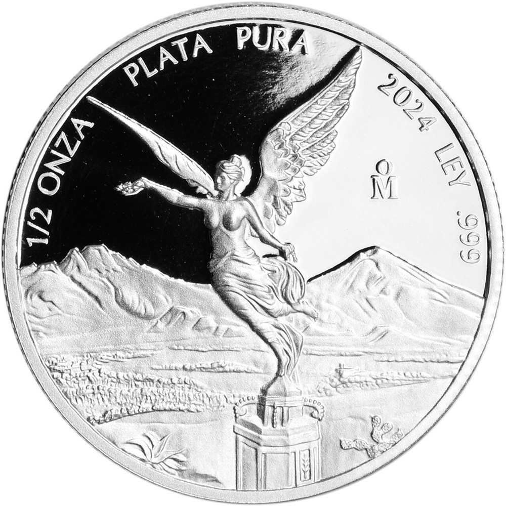 2024 Mexico 1/2 oz Fine Silver 999 PROOF Libertad in Capsule (Half Ounce)