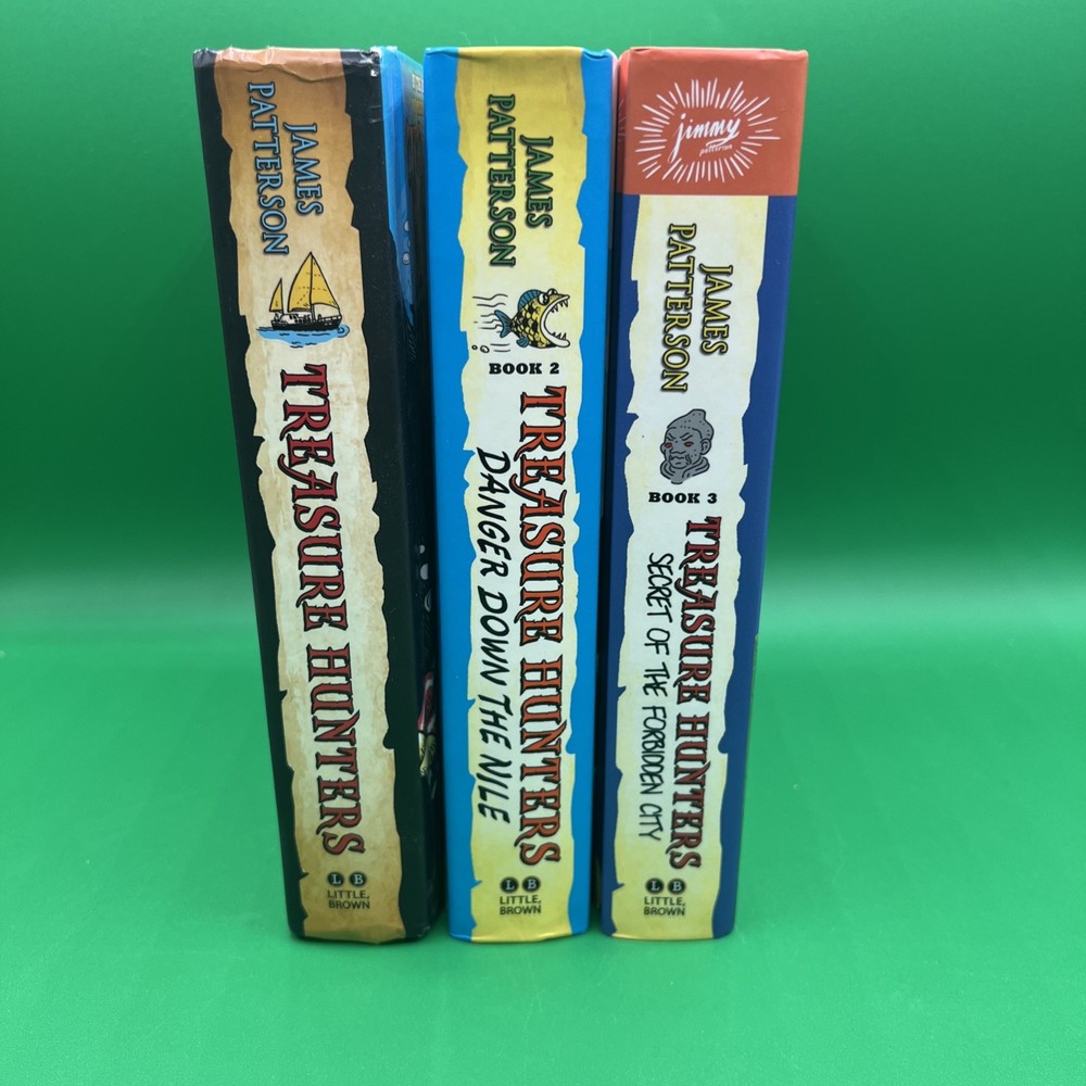 Treasure Hunters Series Juvenile Fiction James Patterson 3 Books Hardcover