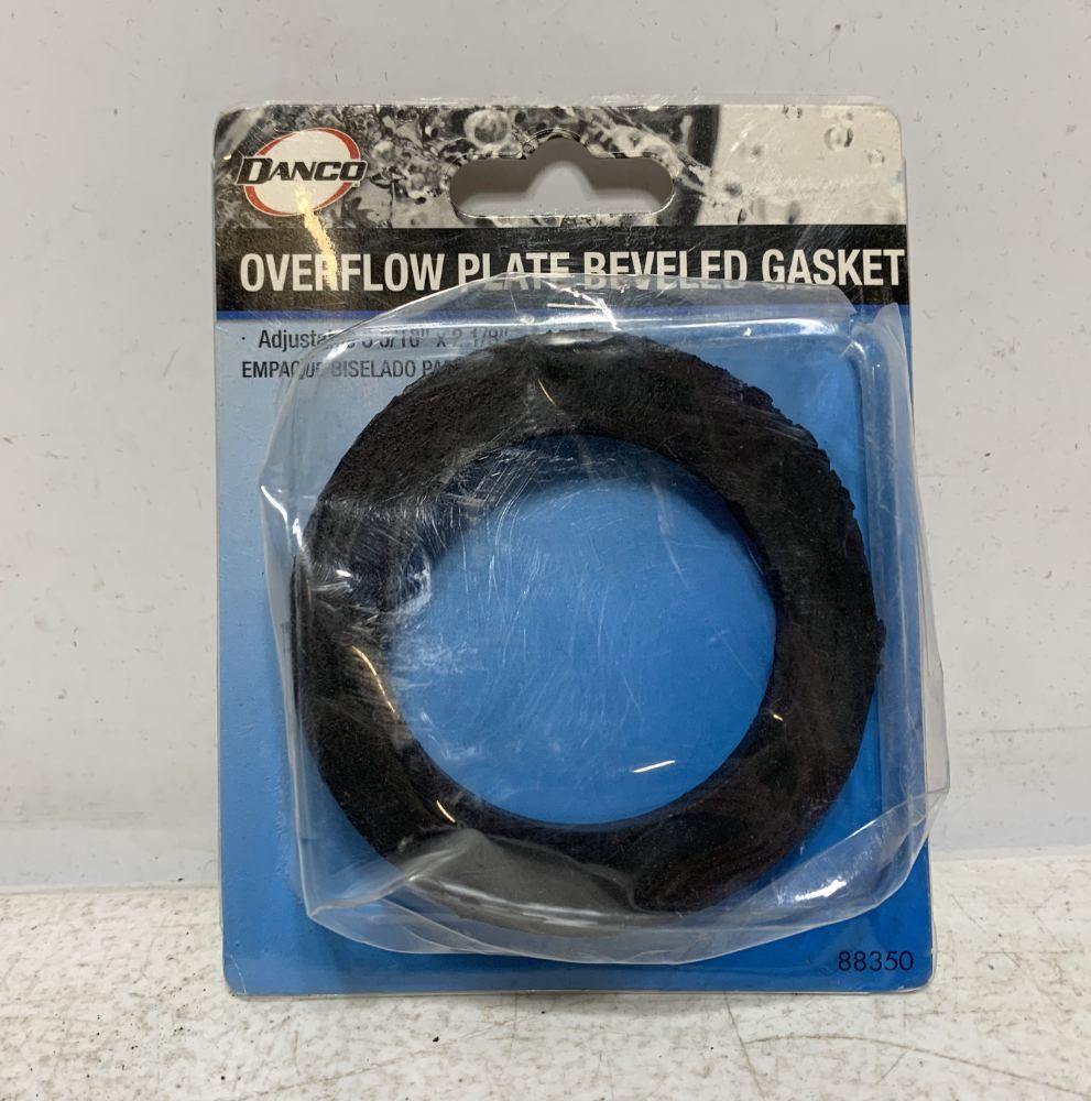 Danco 88350 Overflow Plate Gasket Rubber 3-3/16