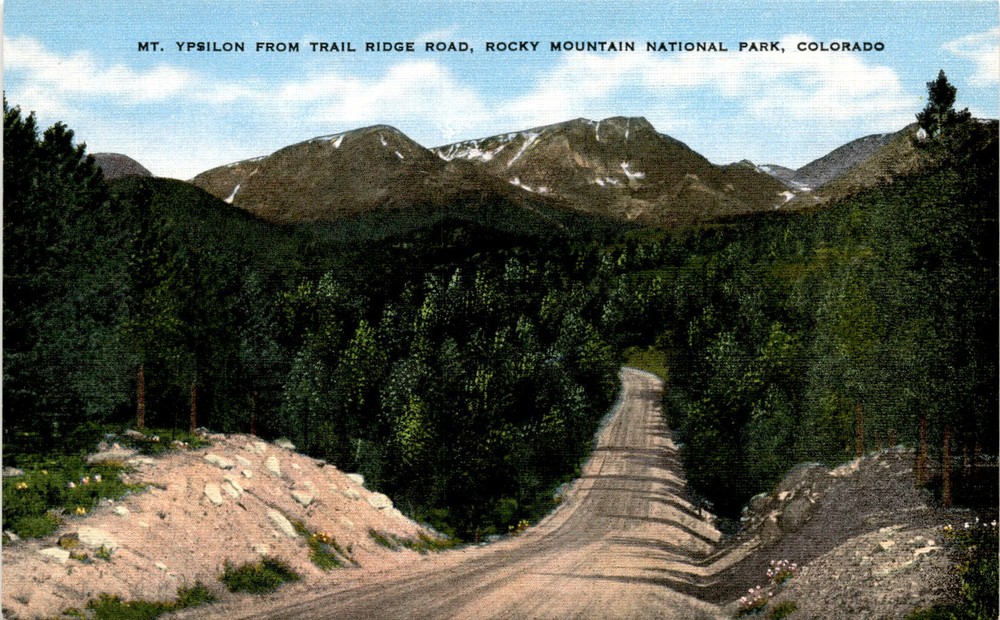 MT. YPSILON, TRAIL RIDGE ROAD, ROCKY MOUNTAIN NATIONAL PARK, Postcard