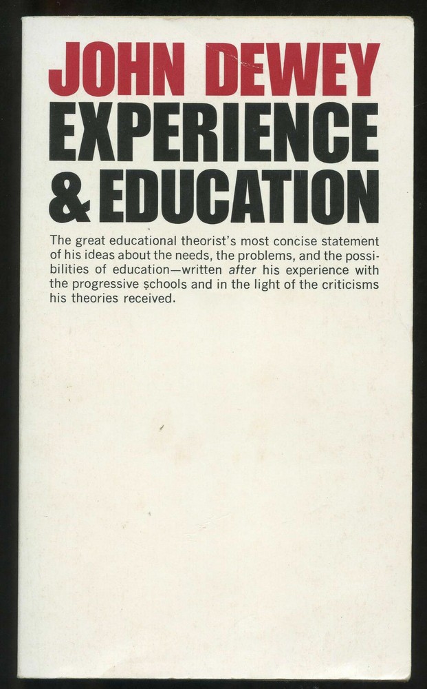 Essays PB: EXPERIENCE & EDUCATION by John Dewey. 1963.