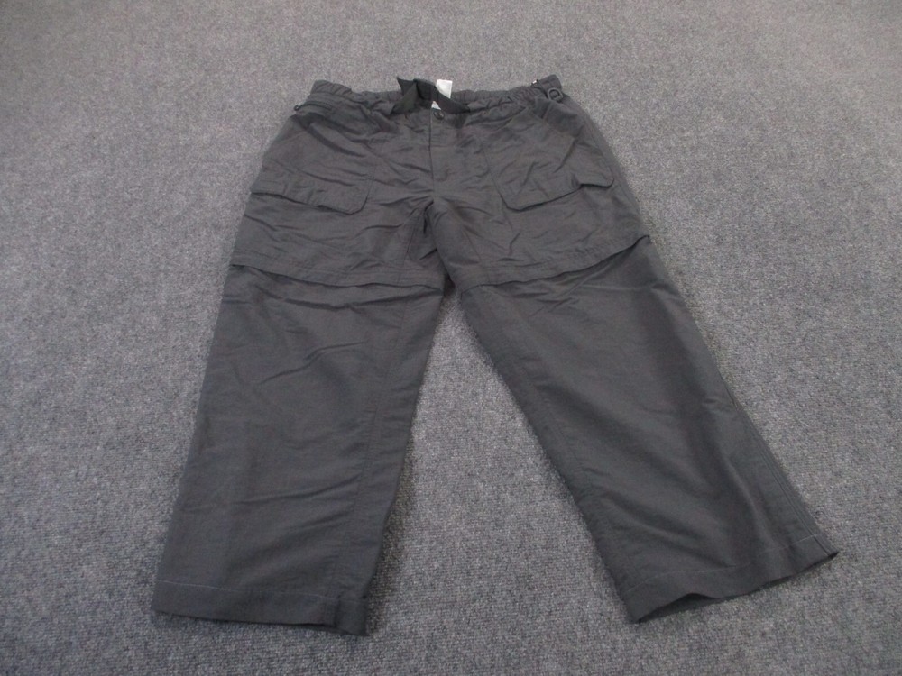 North Face Pants Mens XL Gray Short Cargo Outdoors Hiking Convertible Climbing
