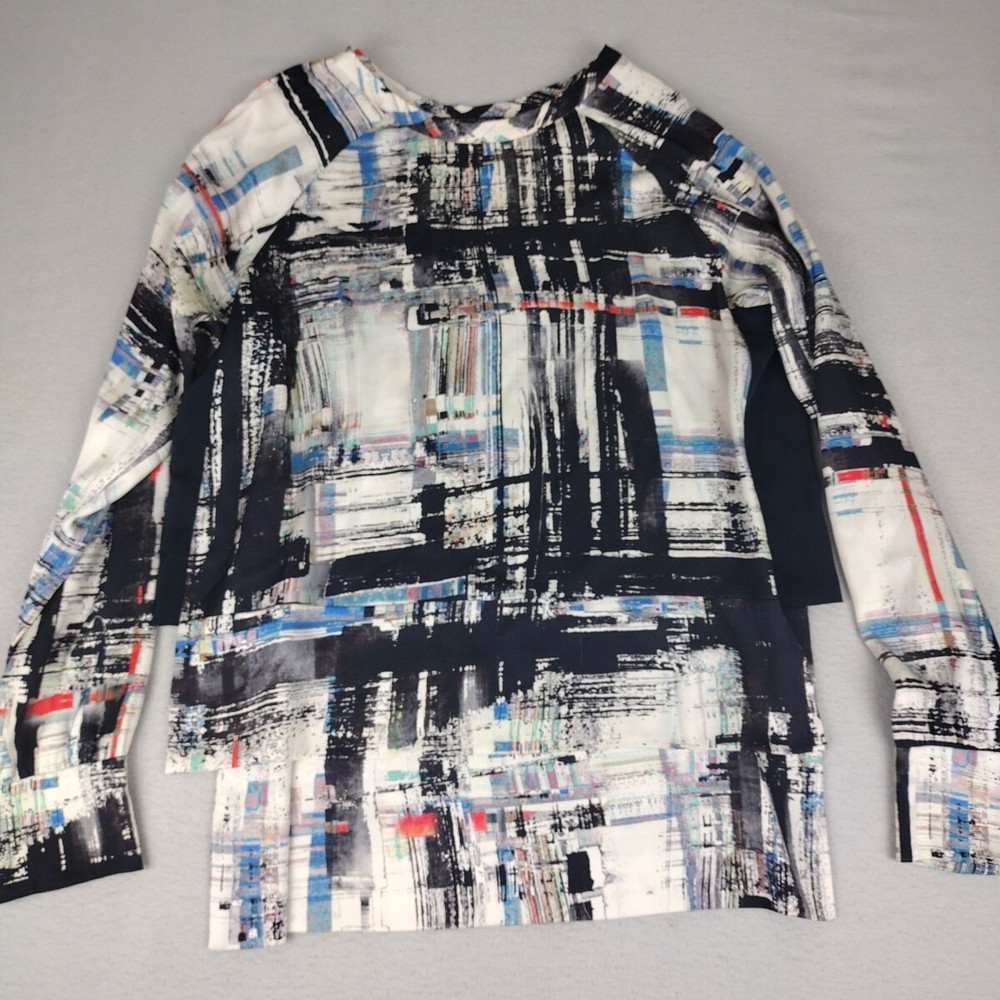 Marissa Webb Womens S Small Silk Blend Printed Pullover Top Lightweight Blouse