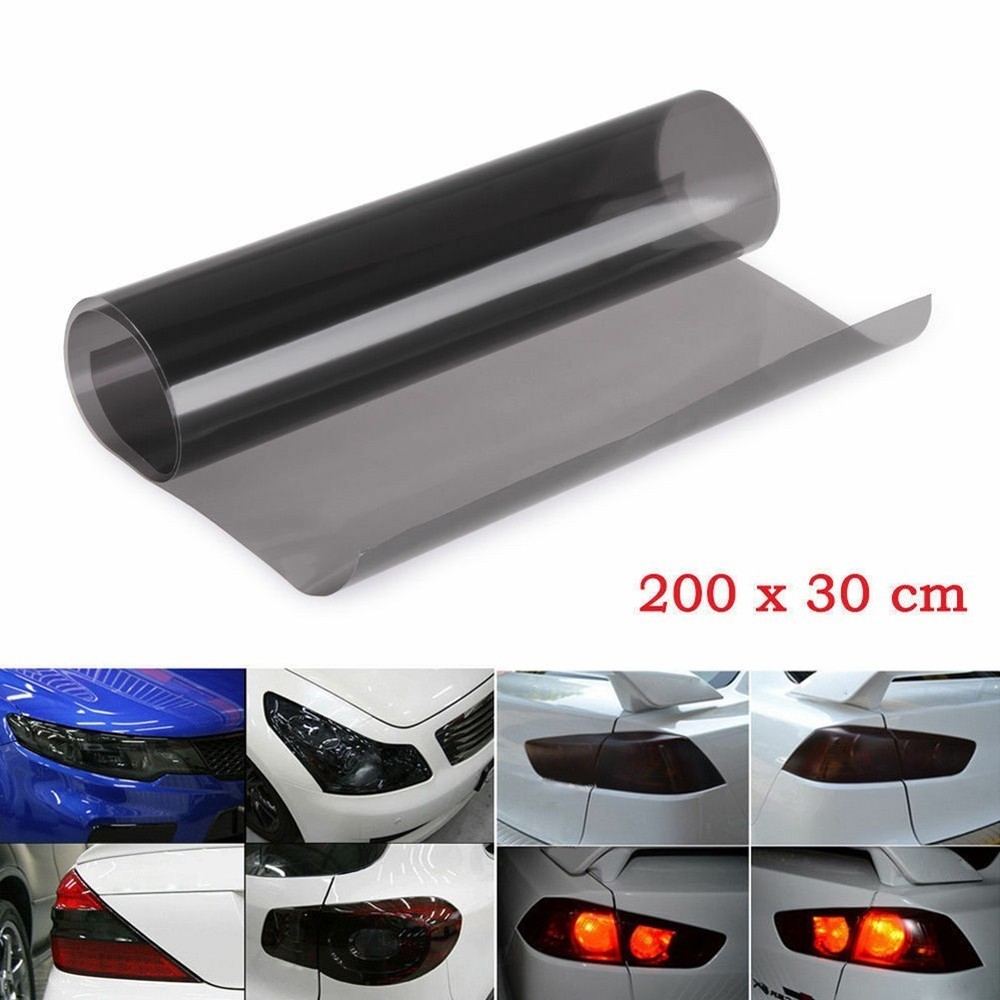 Smoke Black Vinyl Wrap Film for Car Headlights & Tail Lights – New