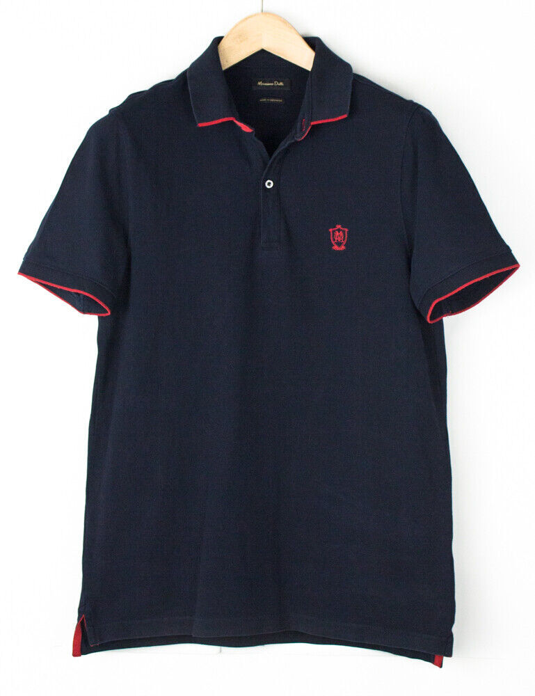Massimo Dutti Men's Regular Fit Polo T-Shirt Size L