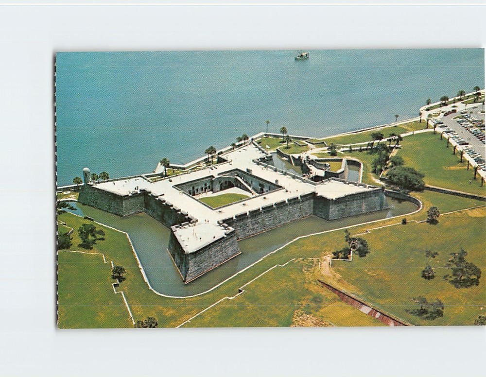 Postcard Castillo De San Marcos National Monument Saint St. Augustine Florida