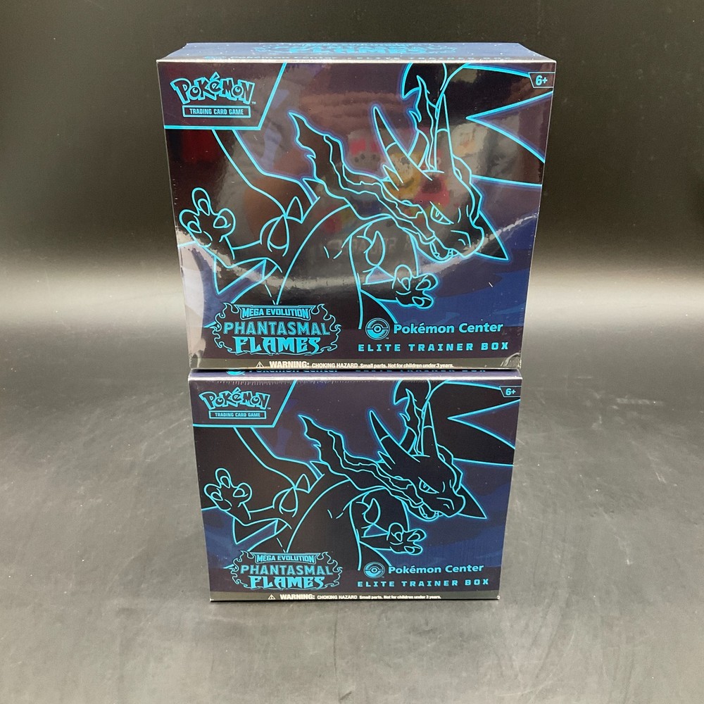 Lot of (2) Pokemon Center Phantasmal FlamesPC Elite Trainer Boxes SEALEDPROBSTEIN is actively accepting consignments !!