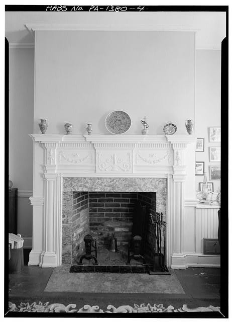 4. Fireplace With Wellford Mantel And Marble Surround. Second Floor, Front