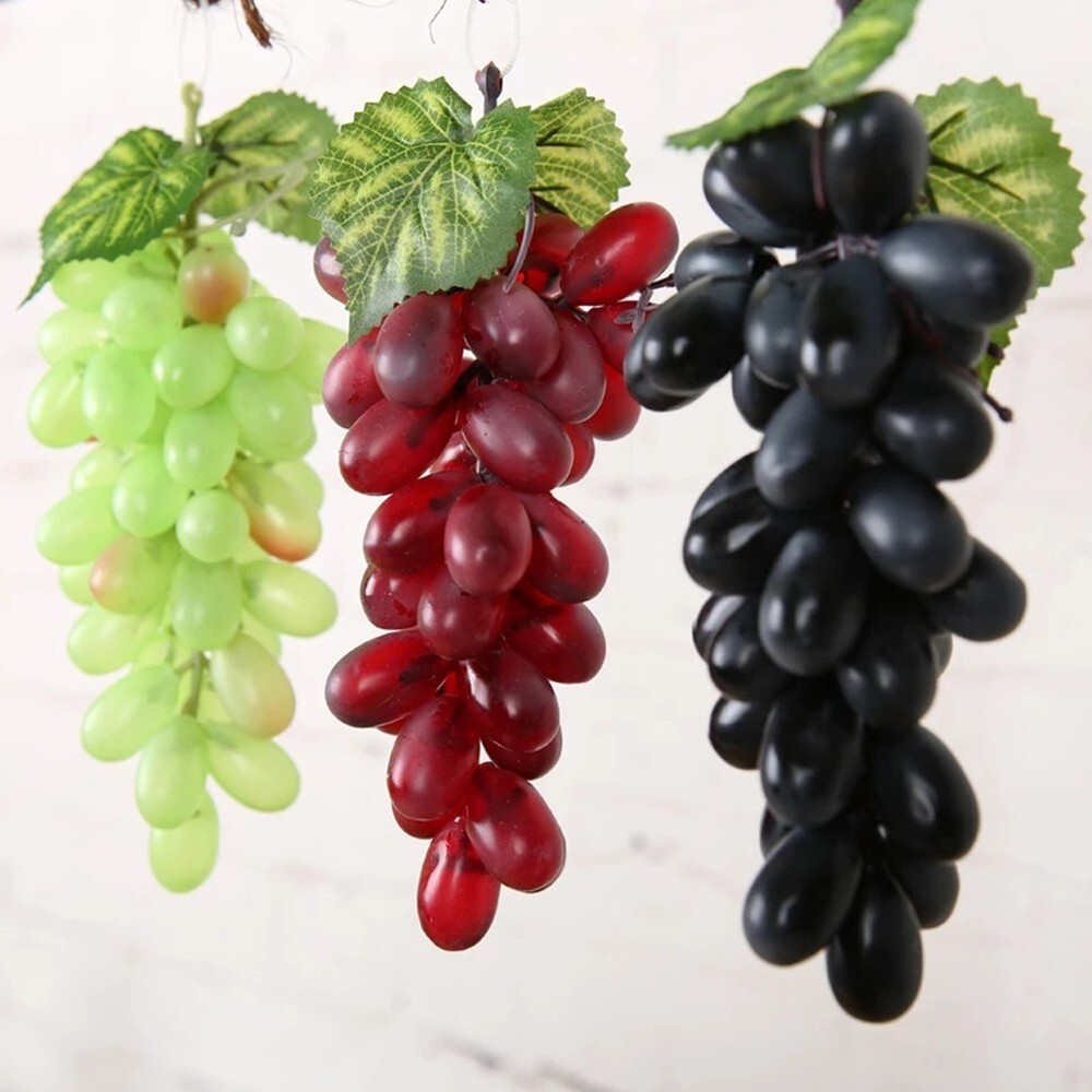 Play Toys Fake Fruit Grape Home Artificial Decor Props 18/22cm Bunch Crafts