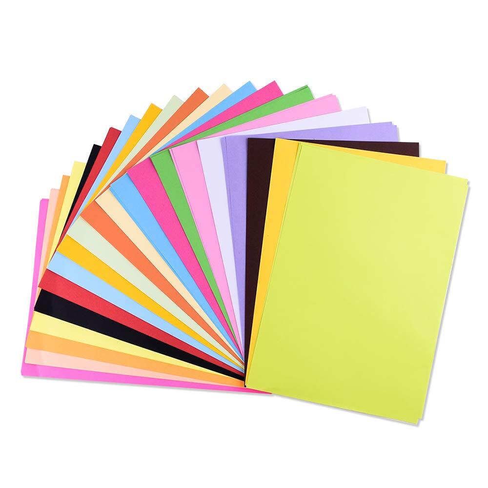 Colored Paper, Colored A4 Copy Paper, Crafting Decorating Cut-to-Size Paper 1...