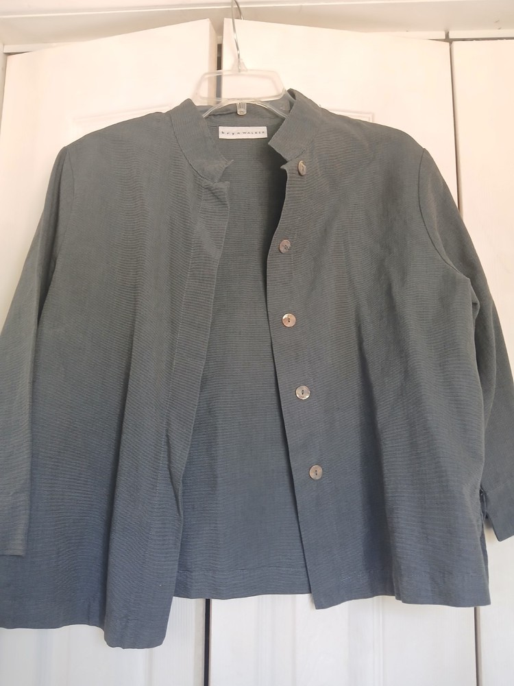 Bryn Walker Small Crop Oversized  Button Down Tencel Top
