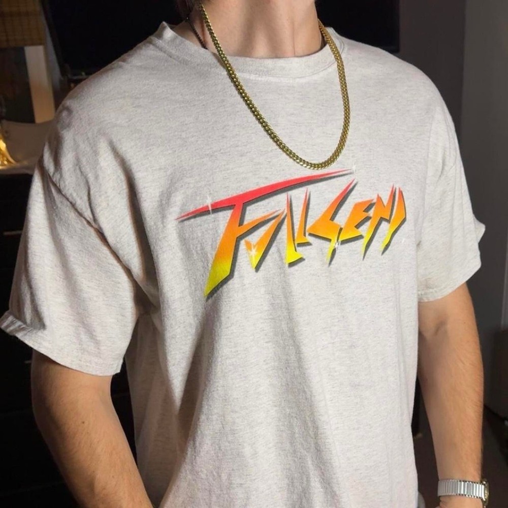 Full Send Nelk Boys White/Red And Orange Graphic T Shirt Size Xl