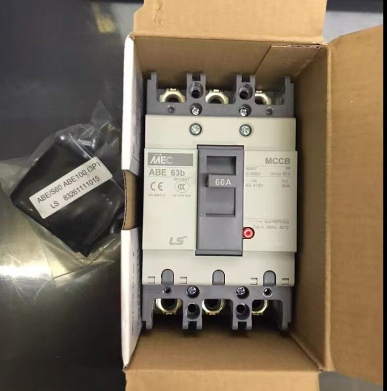 1PC LS MEC molded case circuit breaker ABE 63b 3P 60A