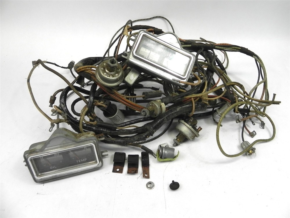LOT OF VINTAGE USED 1953 DODGE DASH CLUSTERS WIRING HARNESS SWITCHES AND MORE