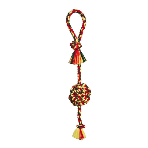 Mammoth Pet Products Monkey Fist Tug Dog Toy  Multi-Color, 1 Each/26 in, Large