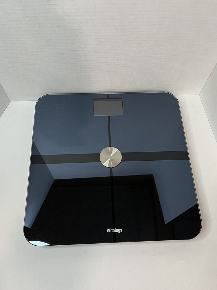 WITHINGS Smart Body Analyzer Scale WS-50 Black Wifi Bluetooth BMI Tracker On App