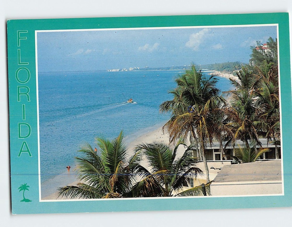 Postcard Beach Scene Florida USA