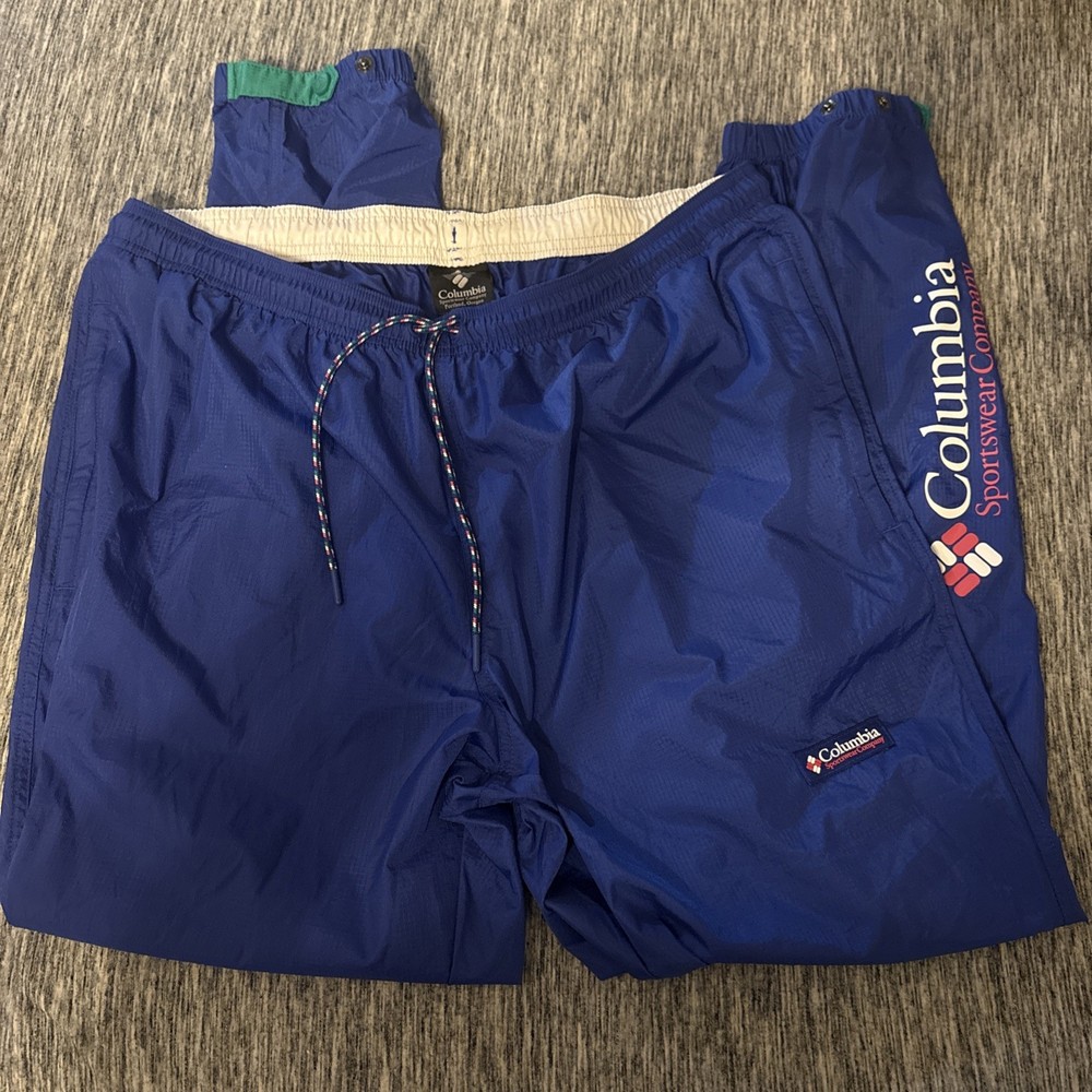 Vintage Columbia Windbreaker Track Pants Men's XL x 30