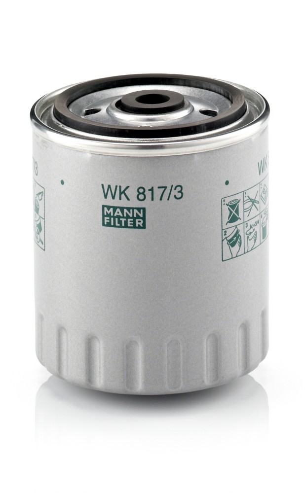 WK 817/3 x Mann filter fuel filter for AEBI, DAEWOO, MERCEDES-BENZ, MULTICAR