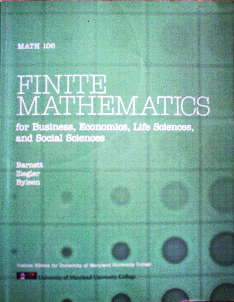 FINITE MATHEMATICS for Business, Economics, Life Science, and Social Science...
