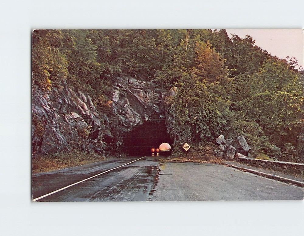Postcard Famous Tunnel On Skyline Drive Shenandoah National Park Virginia USA