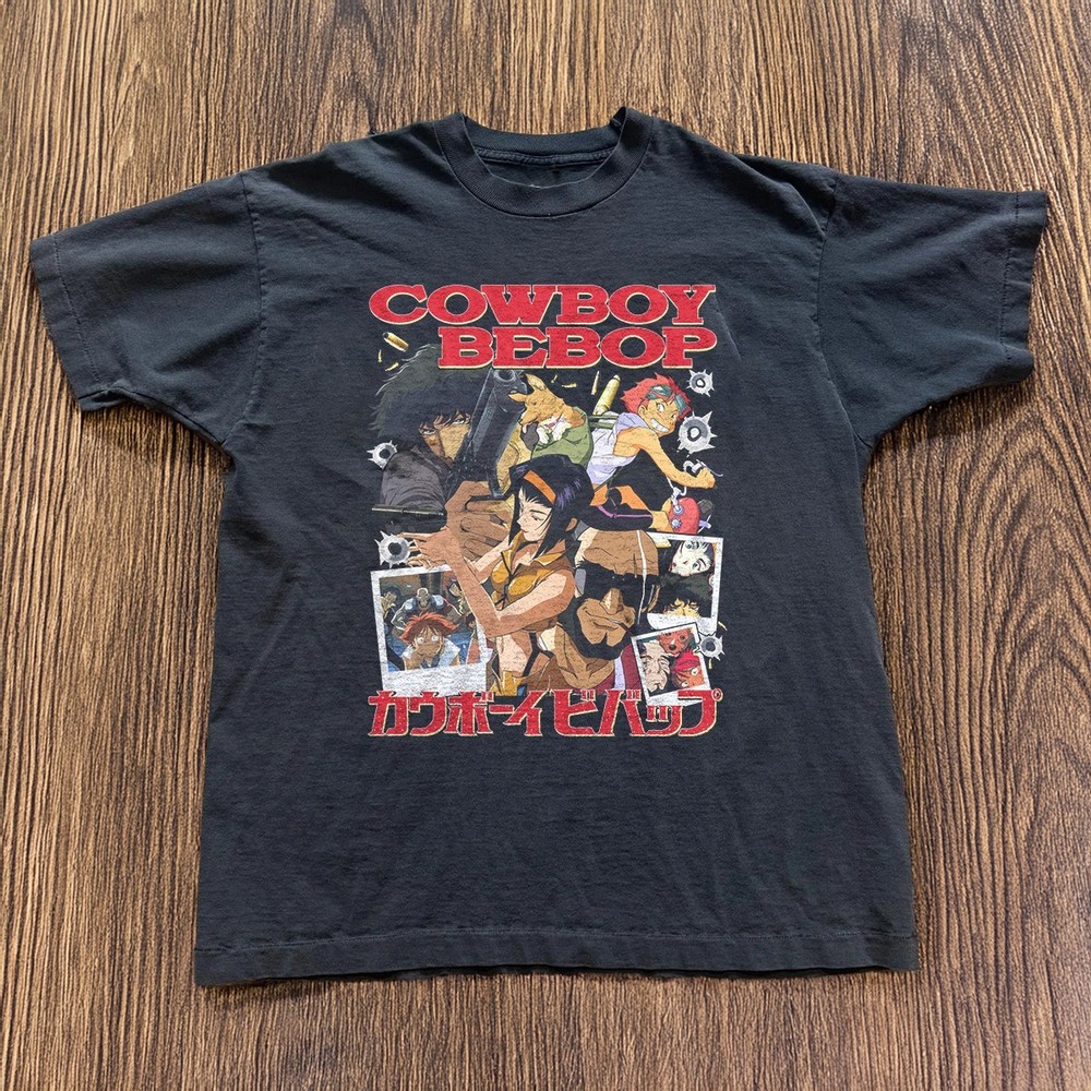 NEW! 90s Vintage Cowboy Bebop Unisex Black T-shirt Size S-5XL