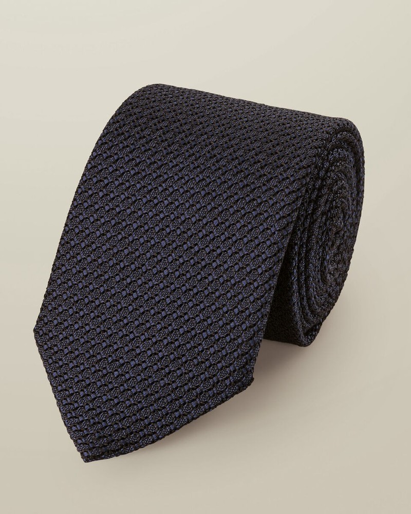 Silk Grenadine Italian Tie � Navy