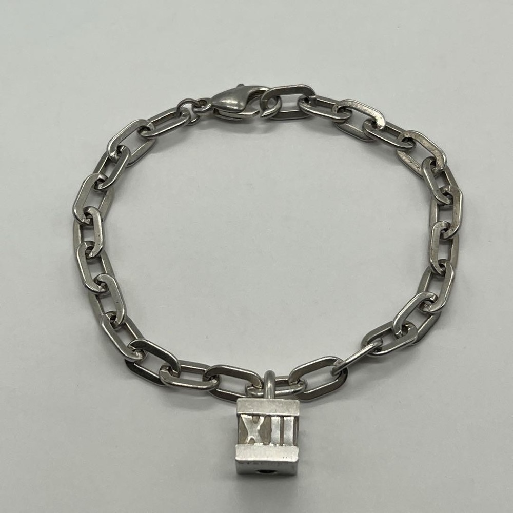 Tiffany Atlas Charm Ellipse Chain Bracelet Used
