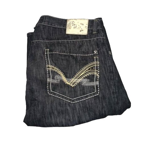 Vintage Y2K Southpole Denim Jean Shorts Dark Wash Baggy Wide Leg Mens Size 46