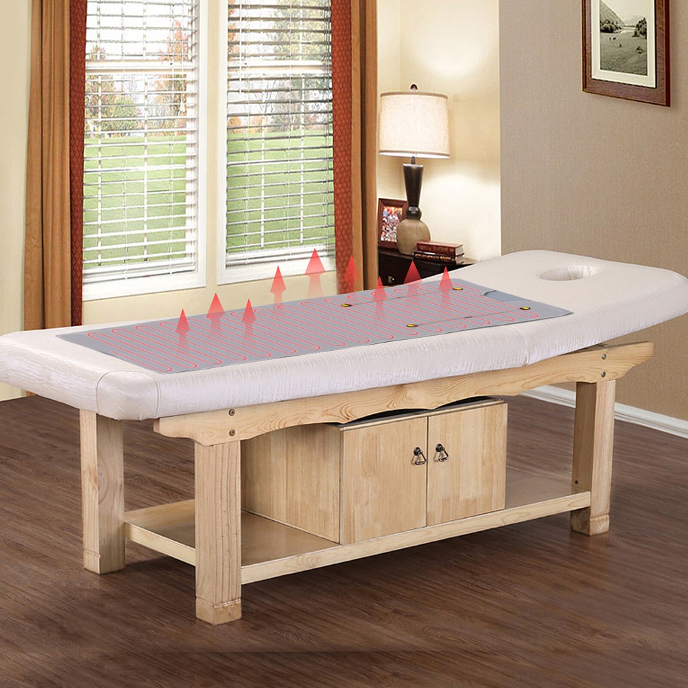 2 Zone Control Far Infrared Sauna Blanket Heater Slimming Weight Loss Detox Spa