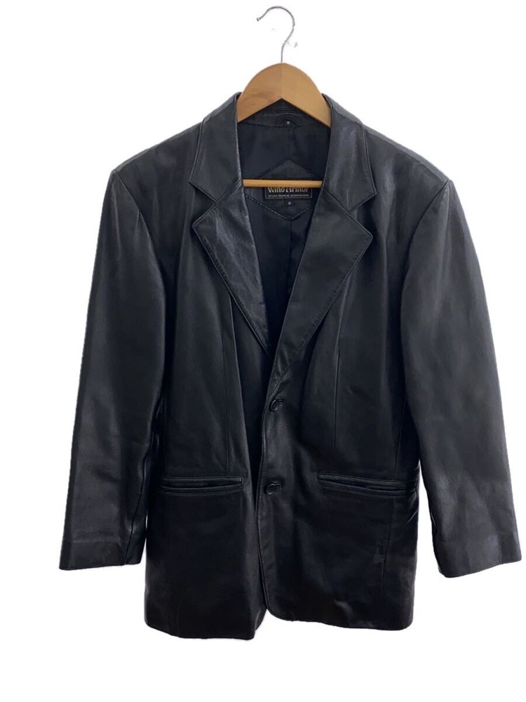 Wind  Leather Jacket Blouson/S/Sheep Leather/Blk/Plain 3498