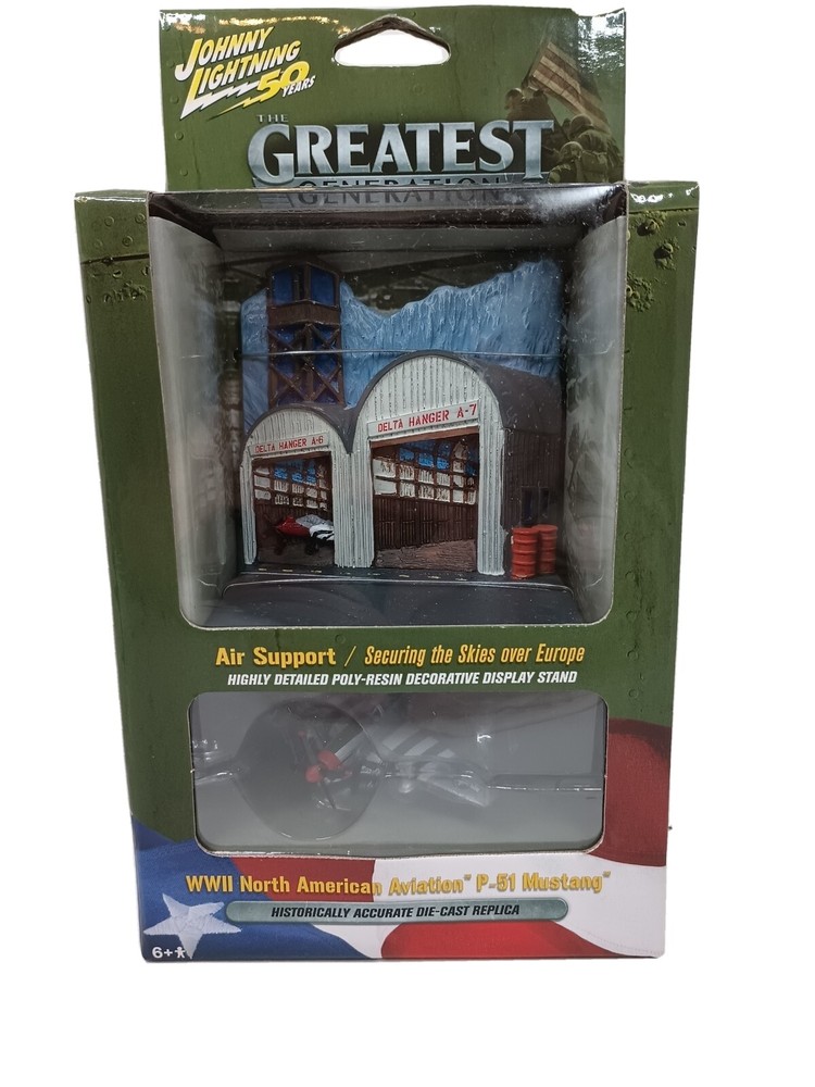 Johnny Lightning Greatest Gen WWII Aviation P-51 Mustang Replica New