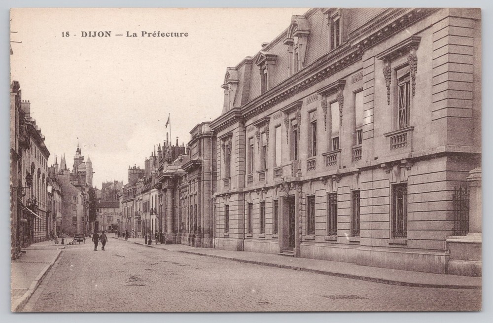 Dijon France, The Prefecture, Vintage Postcard