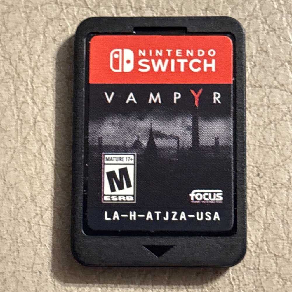 Vampyr Nintendo Switch Tested Authentic Cartridge Only Great Condition