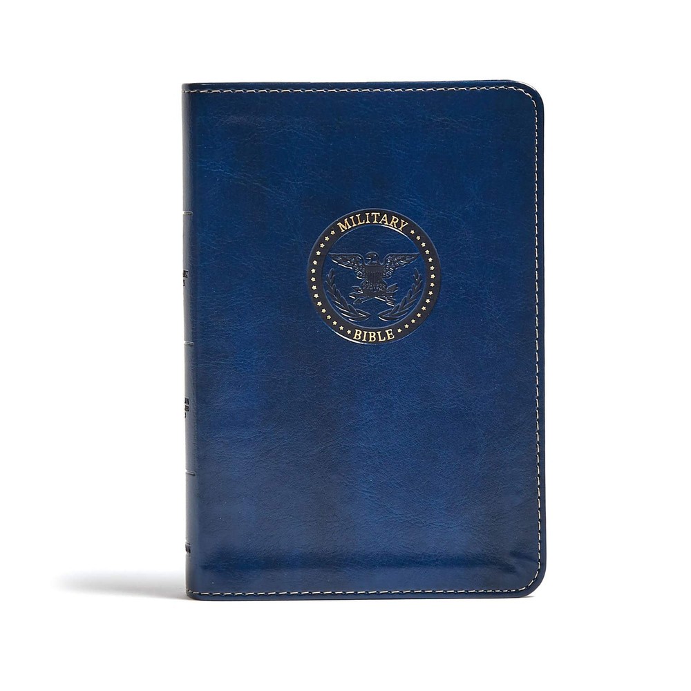 CSB Military Bible, Royal Blue LeatherTouch, Red Letter, Presentation Page, ...