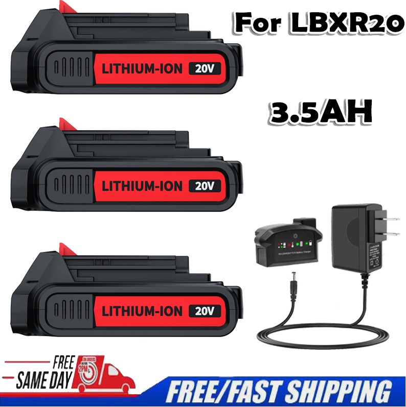 3.5Ah Battery For BLACK DECKER 20V Battery LBXR20 LBX20 LB20 Lithium-ion Battery