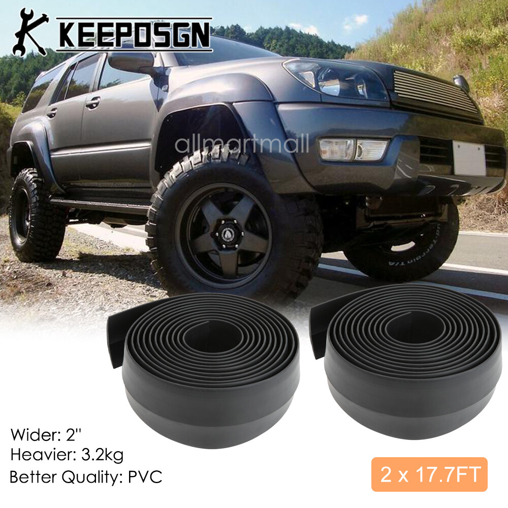 PVC Car SUV Flexible Wheel Extend Fender Flares Molding Trims for Toyota 4Runner