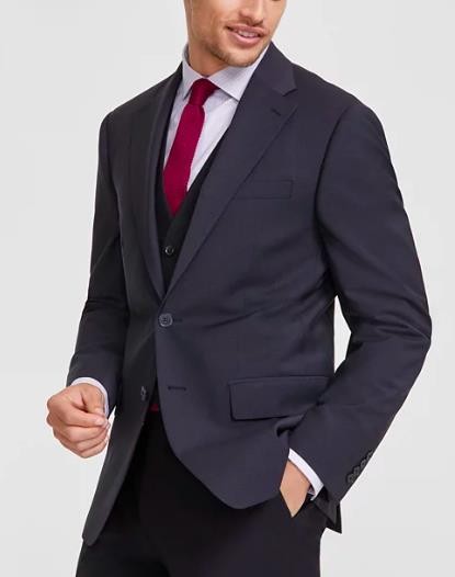 Calvin Klein Malbin Men Slim Infinite Stretch Suit Jacket 44 L $450 MLBI17NW0001