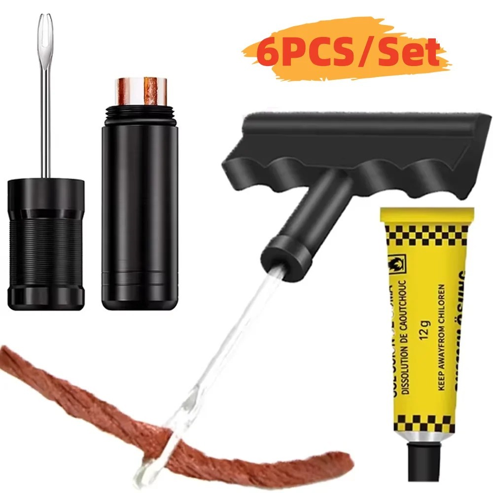 Universal Tire Repair Kit for Cars Bikes Motorcycles Punctures