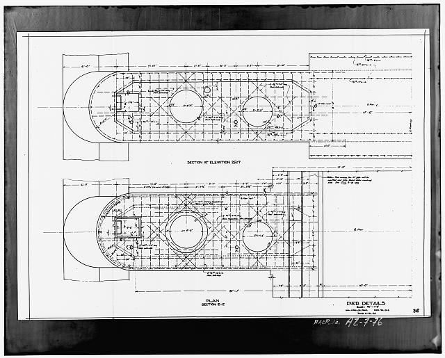 Photo:Peridot Arizona Coolidge Dam 1930s Pier Details Gila River HABS