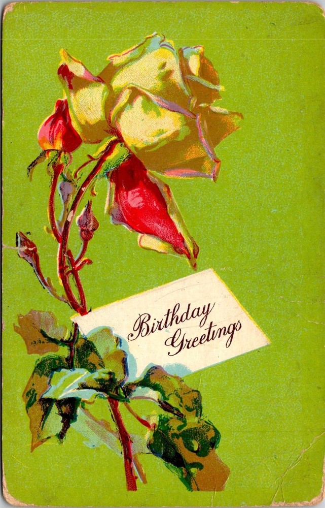 Dr Jim Stamps Postcard Birthday Greetings Illustrated Embossed