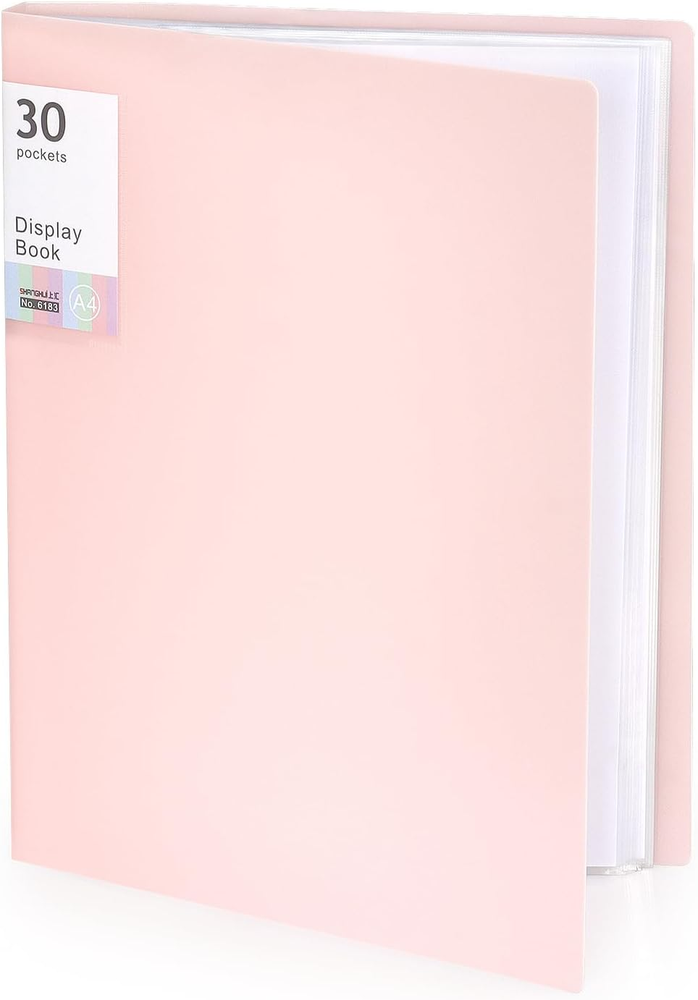 Binder with Plastic Sleeves, Portfolio Folder with Clear Sheet Protect...