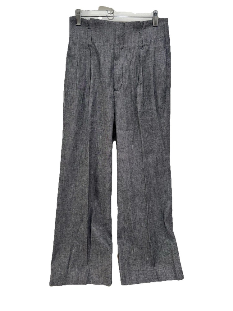 banana republic pants Wide Leg High Size 4 Gray/blue