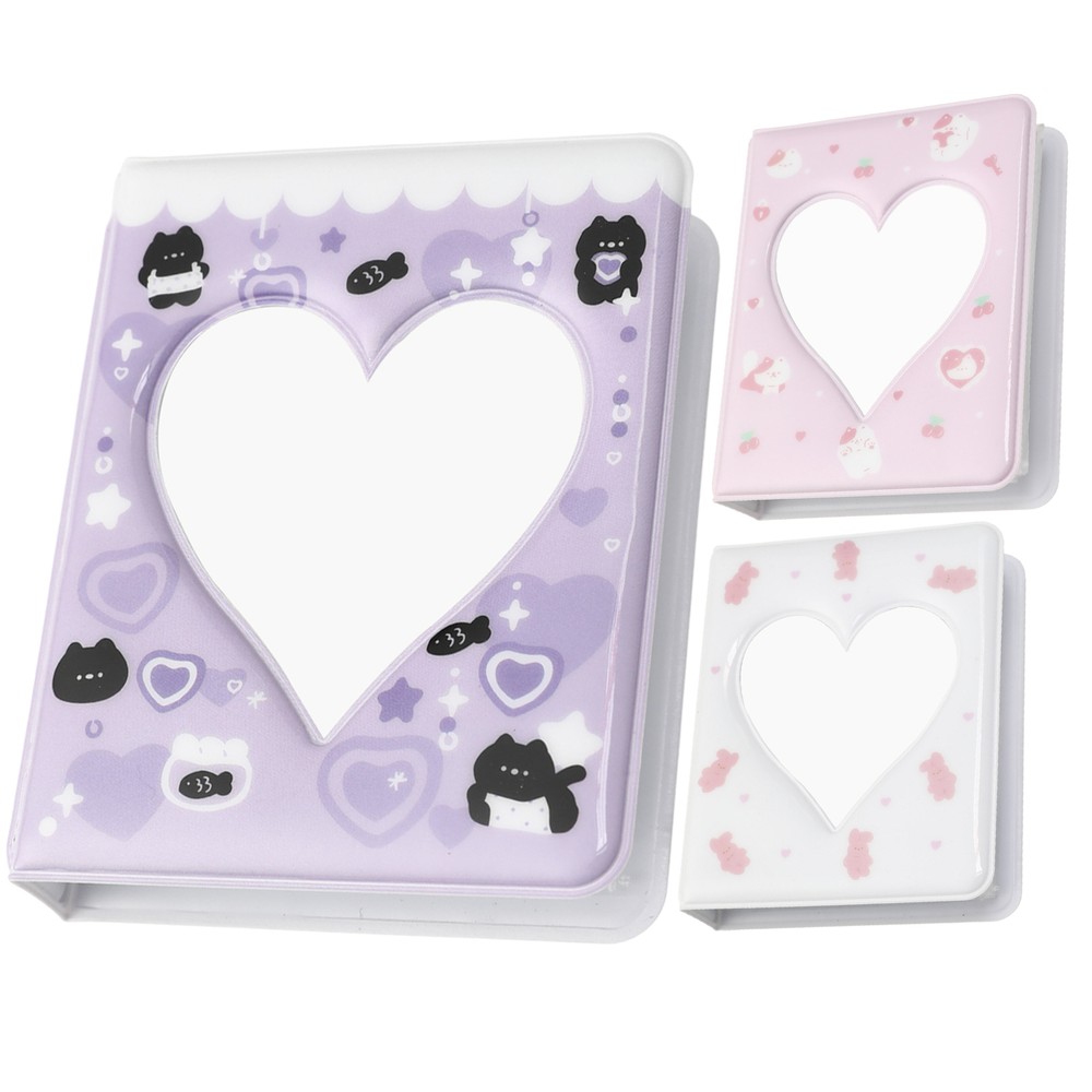 3inch Card Binder Hollow Heart Fashion Photo Album Photocard Holder Album