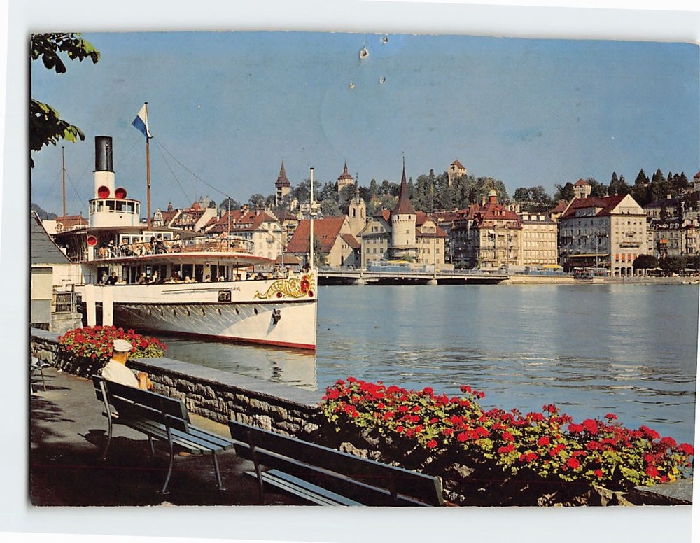 Postcard View Of Lake Lucerne Switzerland