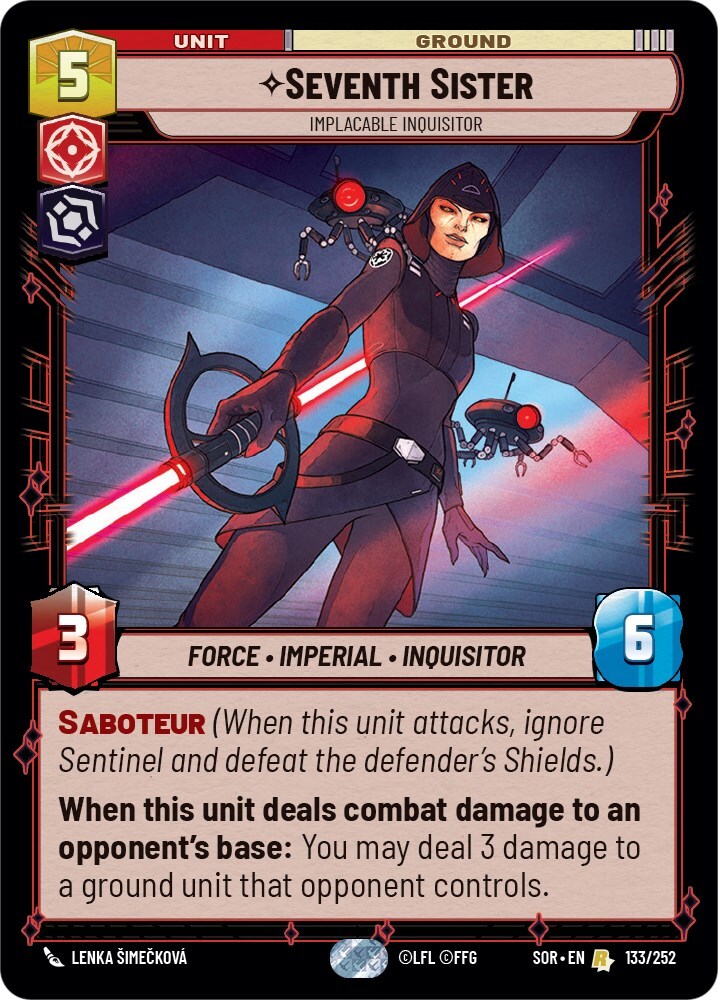Seventh Sister - Implacable Inquisitor, Spark of Rebellion